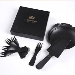 Water drop plate cake tableware: Available in five-person and ten-person portions