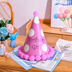 A variety of styles of party hats