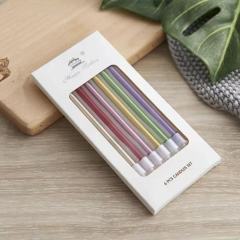 Curve and straight candles, with various shapes and colors, offer a wide range of choices