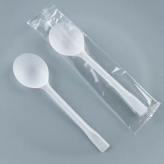 Plastic spoons are very convenient for eating