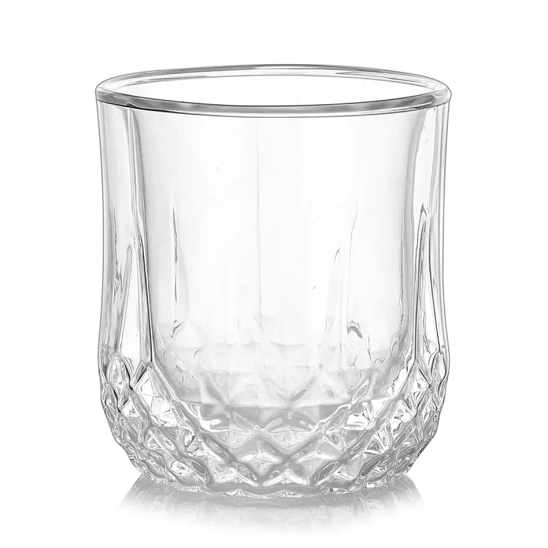Hot Selling Lead-Free Crystal Double Old Fashioned Glass Whiskey Glass