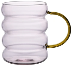Special Design 300ml Caterpillar Shaped High Borosilicate Glass Drinking Cup Coffee Water Milk Drink Cup