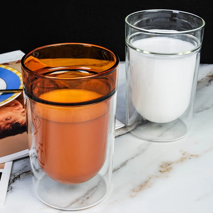 Glass Milk Carton Cup Microwavable 12 Oz Cute Milk Cups Mini Creamer Container  Breakfast Mug Glas
