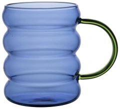 Special Design 300ml Caterpillar Shaped High Borosilicate Glass Drinking Cup Coffee Water Milk Drink Cup