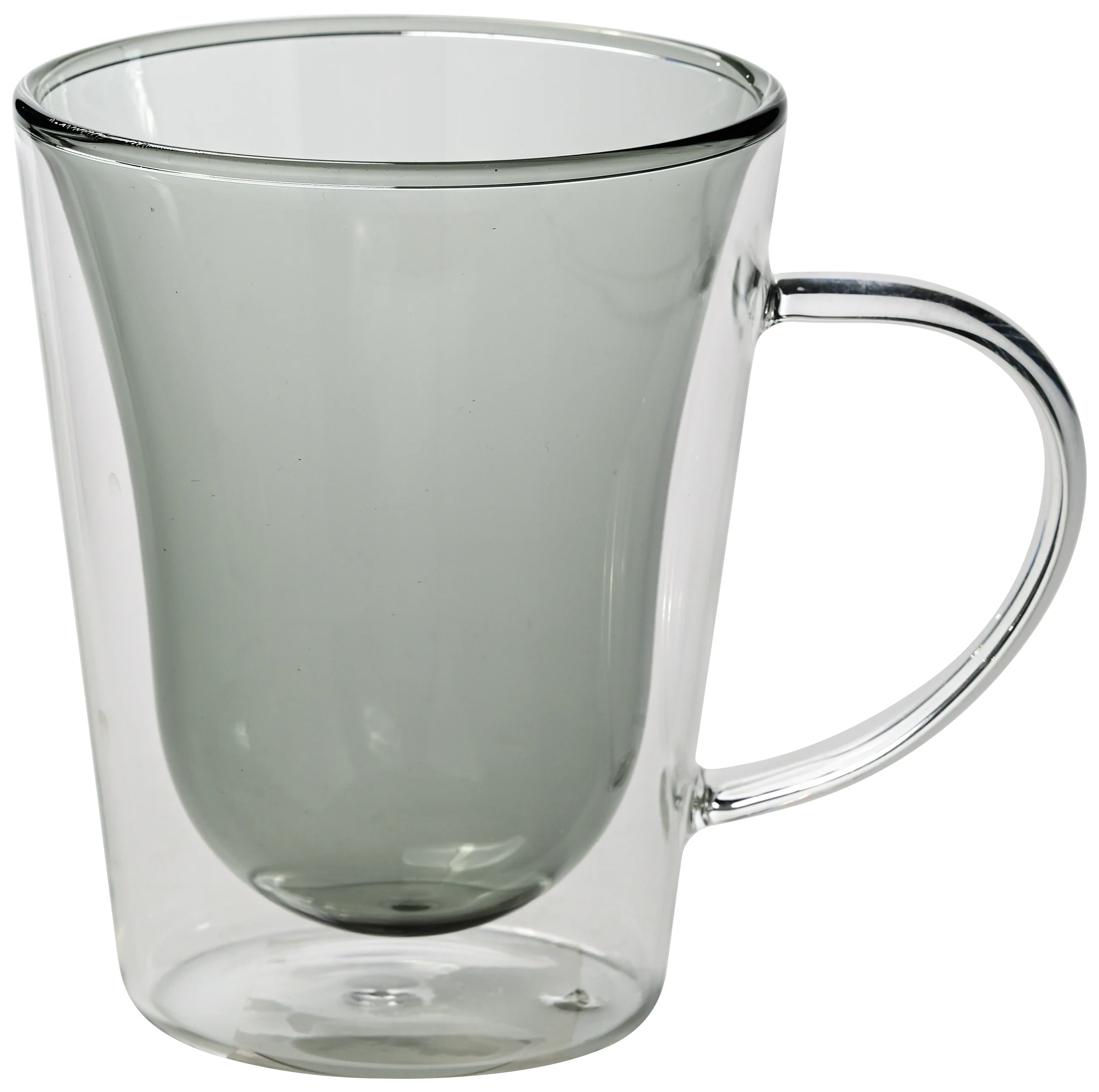 Unique Design Heat Resistant Double Wall High Borosilicate Glass Cup With Handle Drink Coffee Tea Milk Mug