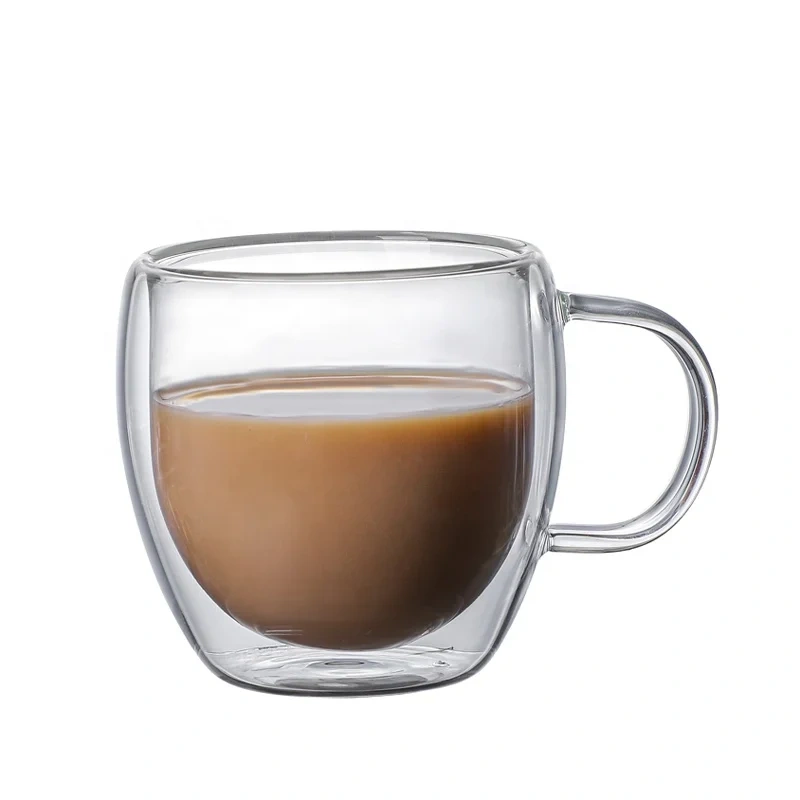 Hot Sales Coffee Mug Glass High Borosilicate Double Wall Glasses Mug Glass Cup Coffee Glasses