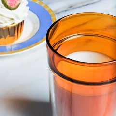 Glass Milk Carton Cup Microwavable 12 Oz Cute Milk Cups Mini Creamer Container  Breakfast Mug Glas