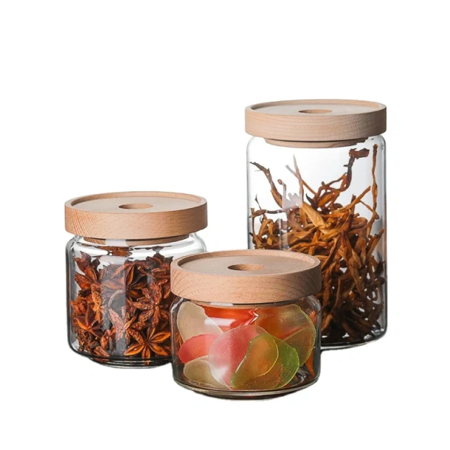 500ml clear Vacuum Seal Honey Glass Jar