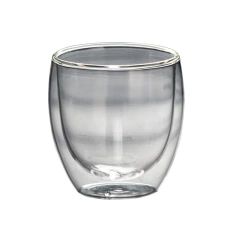 High Quality Double Wall Borosilicate Glass Coffee Mug Reusable & Custom Logo for Water Beer Tea Travel & Gift with Straw Design