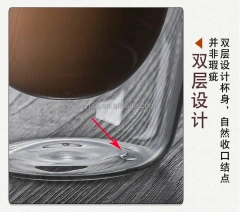 Hot Sales Coffee Mug Glass High Borosilicate Double Wall Glasses Mug Glass Cup Coffee Glasses