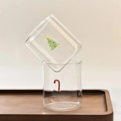 Custom 3D Icon Creativity Ingenious Minimalist Design Vintage Milk Glass Mug Native Design Fancy Glass Water Glasses