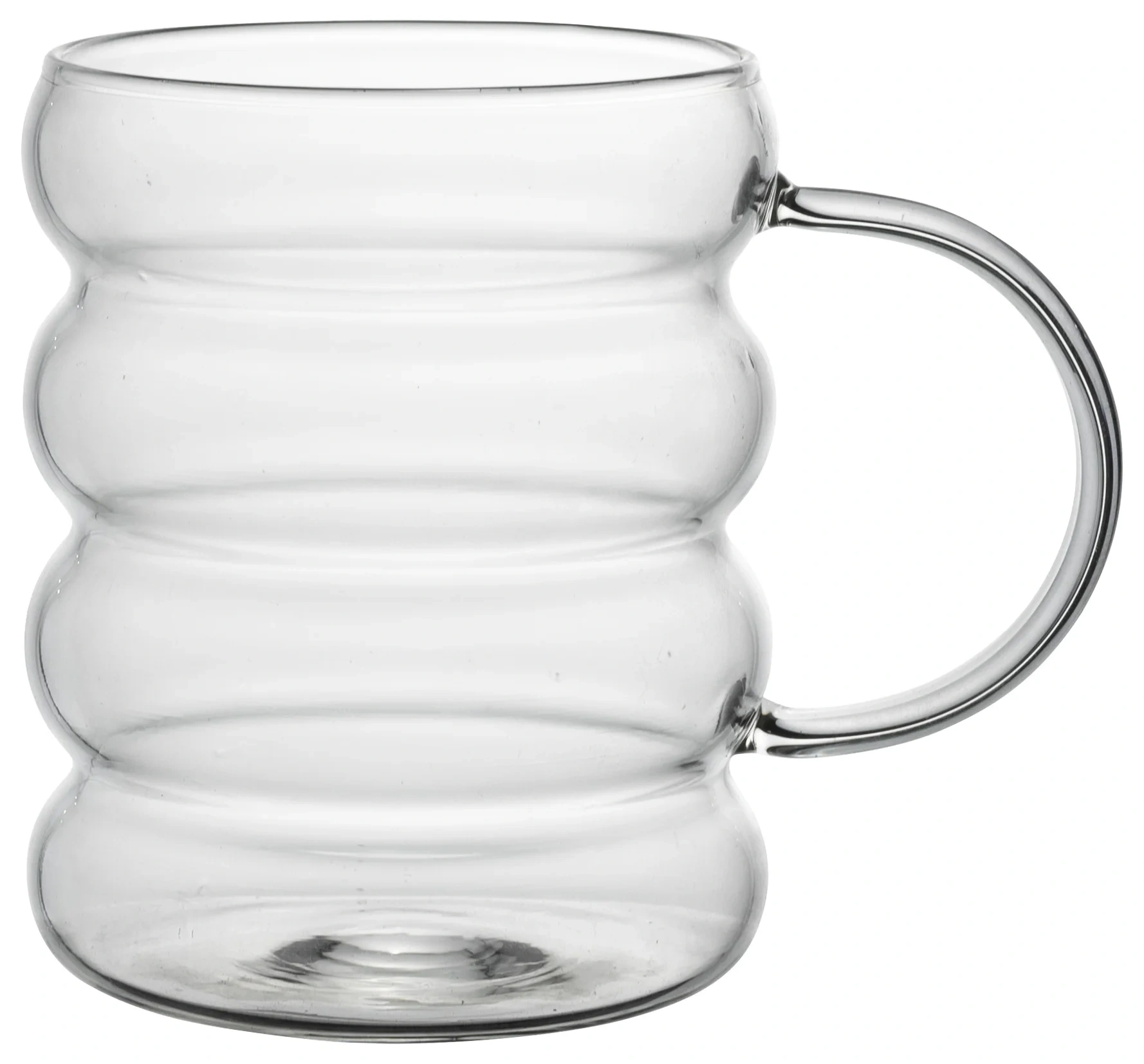 Special Design 300ml Caterpillar Shaped High Borosilicate Glass Drinking Cup Coffee Water Milk Drink Cup