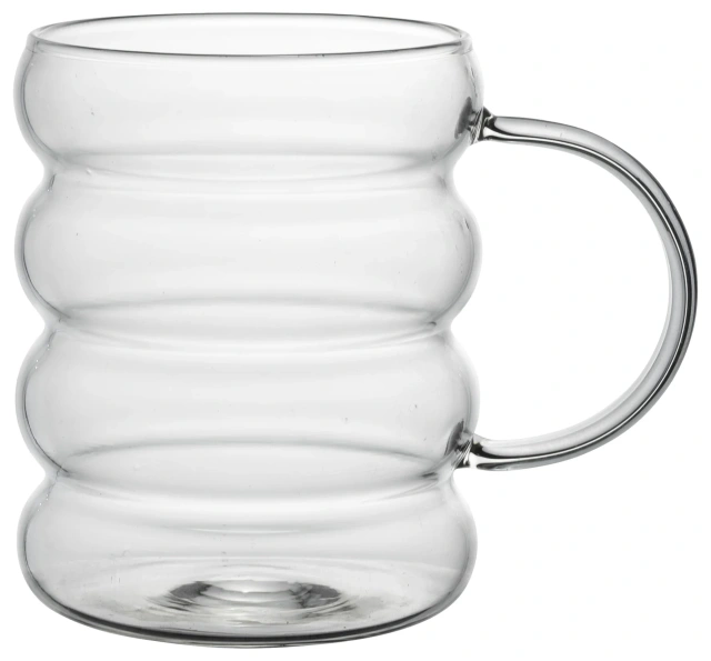 Special Design 300ml Caterpillar Shaped High Borosilicate Glass Drinking Cup Coffee Water Milk Drink Cup