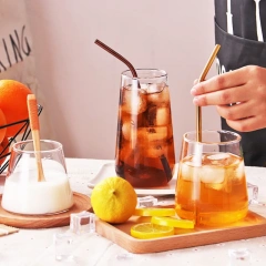 Wholesale 500ML 450ML Hight Borosilicate  Straight Milk Coffee Juice Glass Cup Transparent