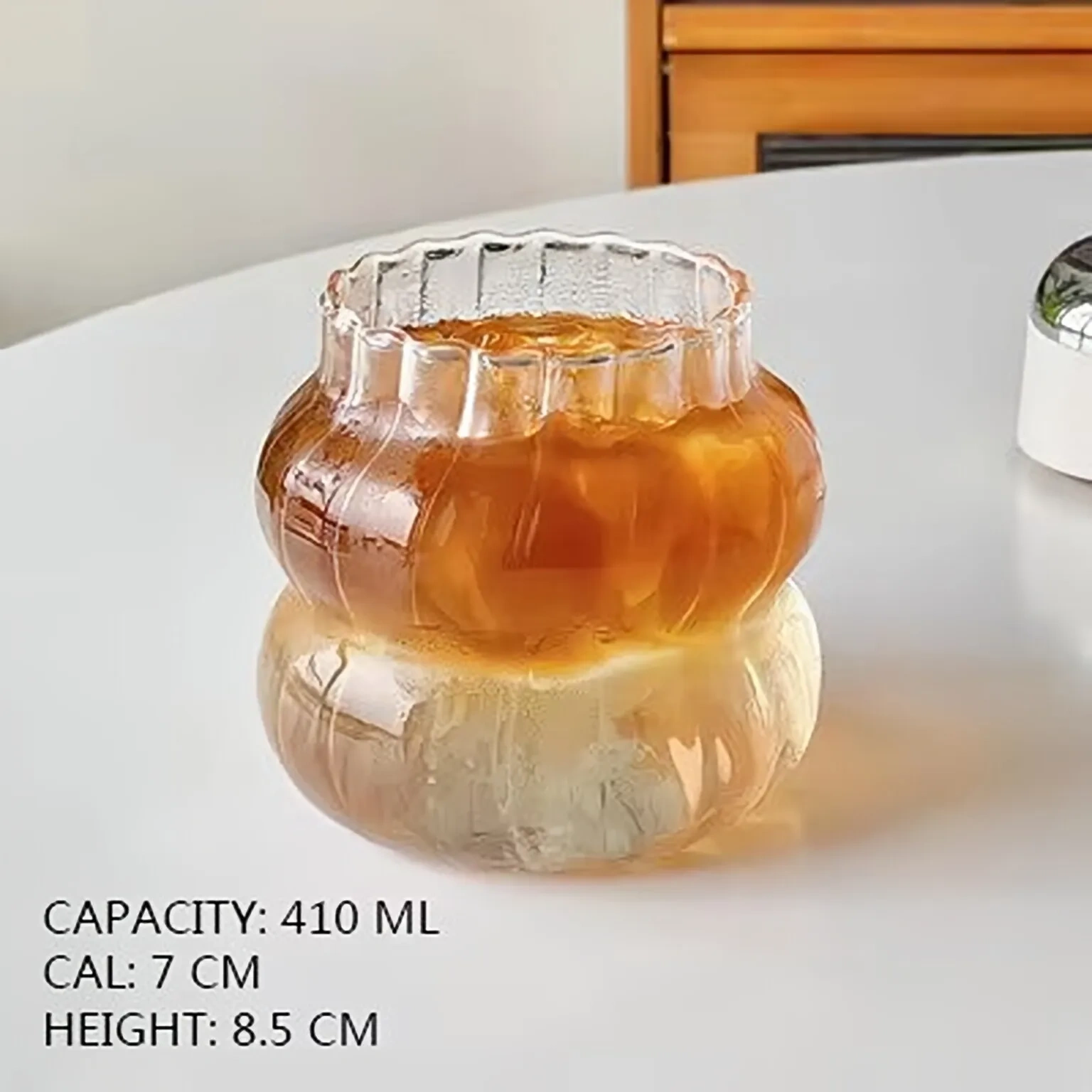 Special Design Caterpillar Shaped Vertical Striped High Borosilicate Glass Drinking Cup for Coffee Water Milk Drink Mug