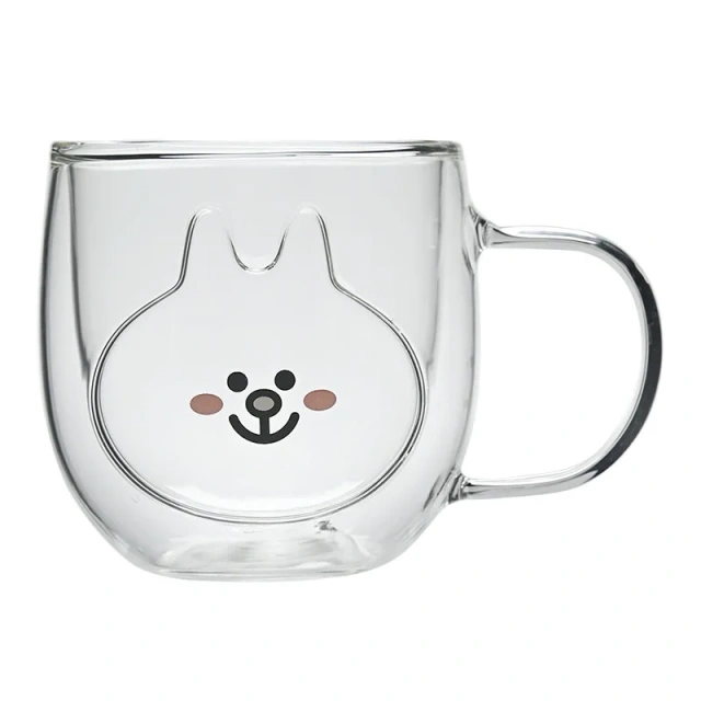 Cute Animal Double Wall High Borosilicate Transparent Glass Cup for Milk Water Coffee Juice Household Heat Resistant Glass Mug