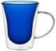 Unique Design Heat Resistant Double Wall High Borosilicate Glass Cup With Handle Drink Coffee Tea Milk Mug