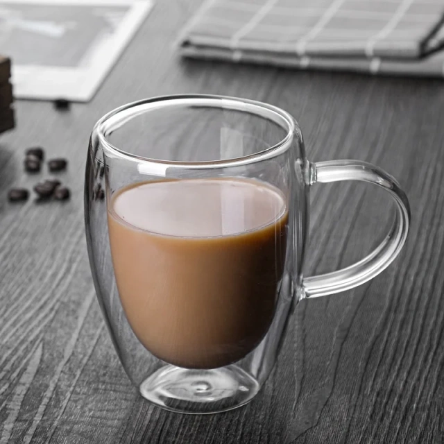 Hot Sales Coffee Mug Glass High Borosilicate Double Wall Glasses Mug Glass Cup Coffee Glasses