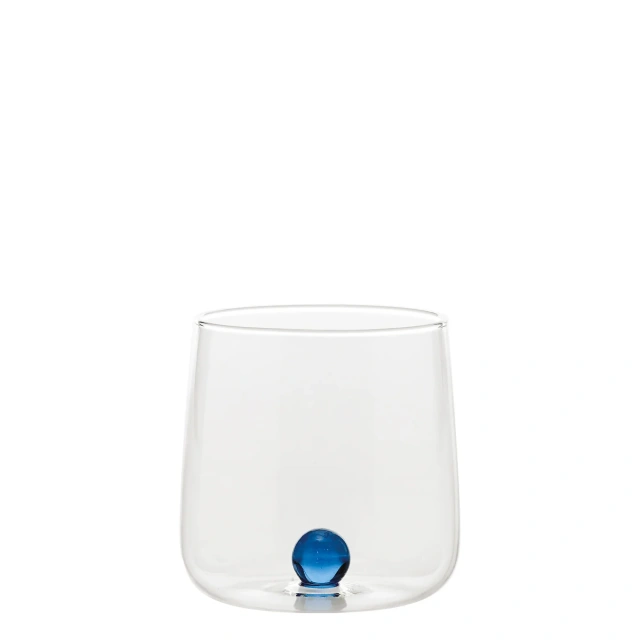 Wholesale Customized Transparent High Borosilicate Single Wall Glass Cup with Round Ball for Coffee Drink Milk Water