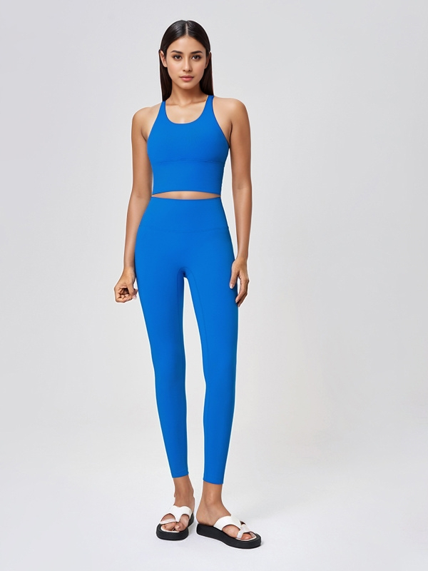 Women's Spaghetti Strap Cross Back Yoga Sports Bra