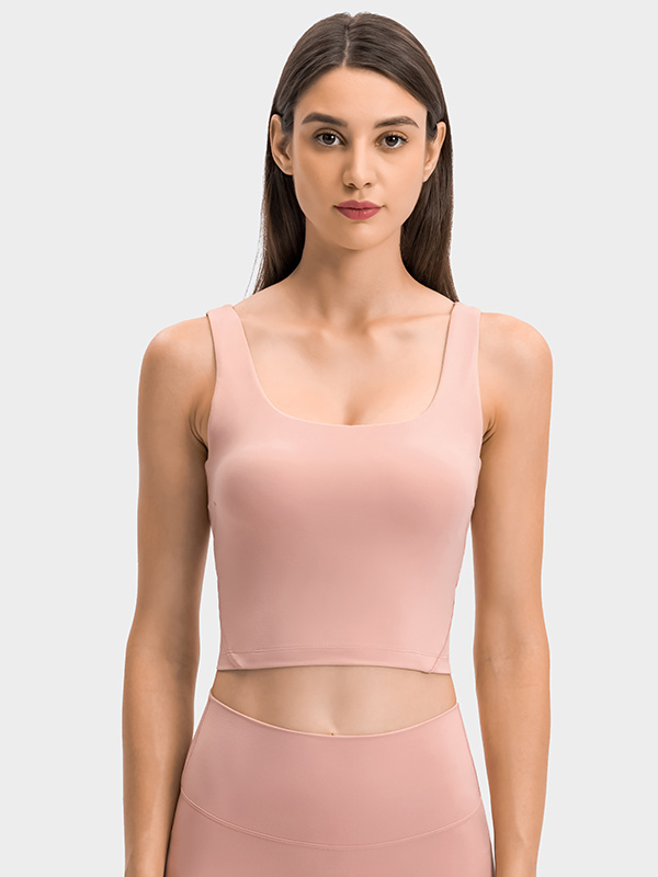 Sleeveless U-Back Breathable Workout Tank Tops