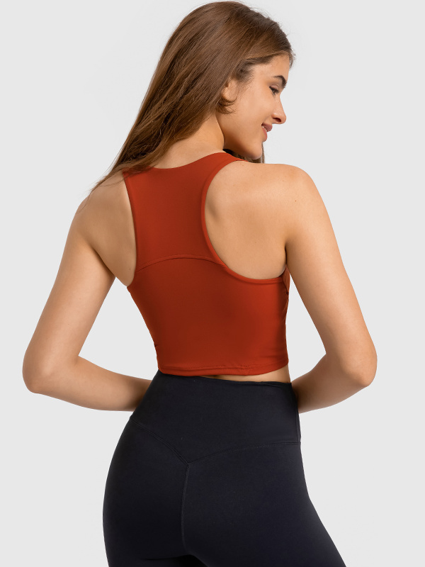 Women's Racerback Workout Crop Tank Tops