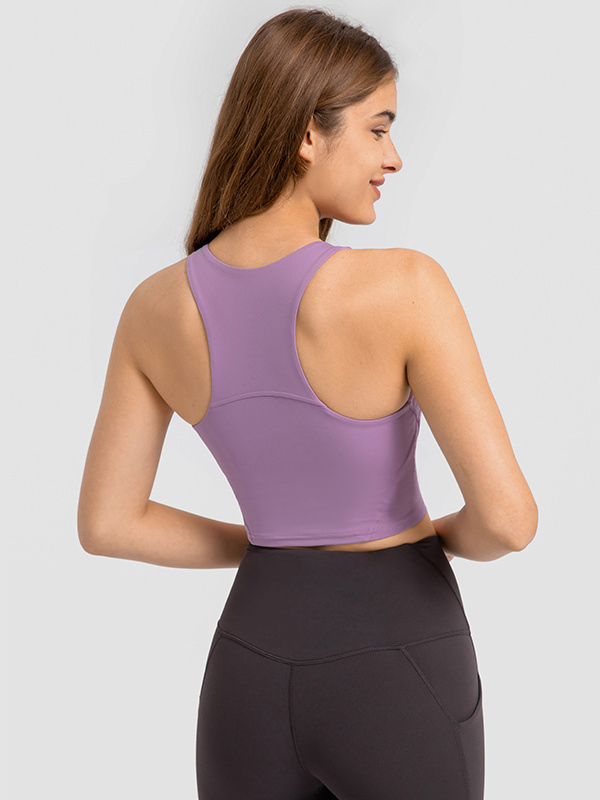Women's Racerback Workout Crop Tank Tops