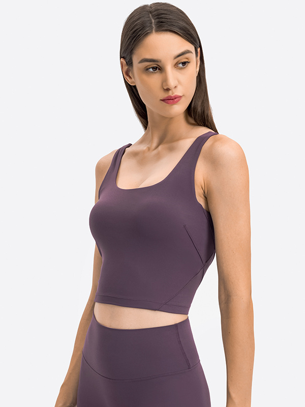 Sleeveless U-Back Breathable Workout Tank Tops