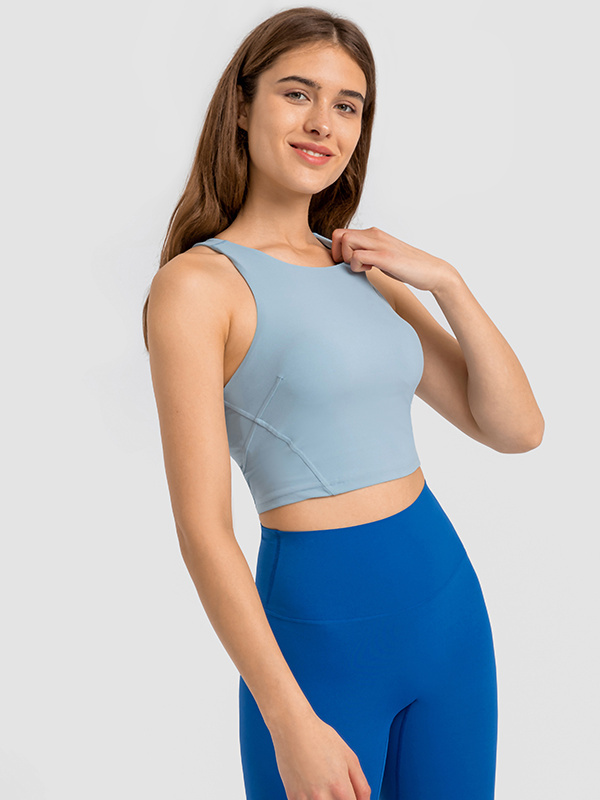 Women's Racerback Workout Crop Tank Tops