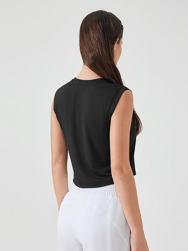 Women's Sleeveless Casual Loose Workout T-shirts