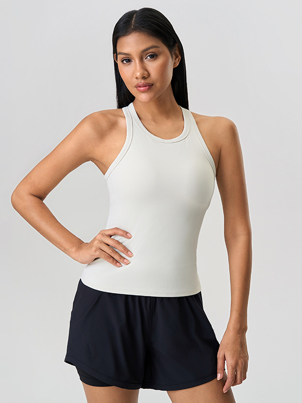 Women Tight Sleeveless Racerback Workout Tank Tops