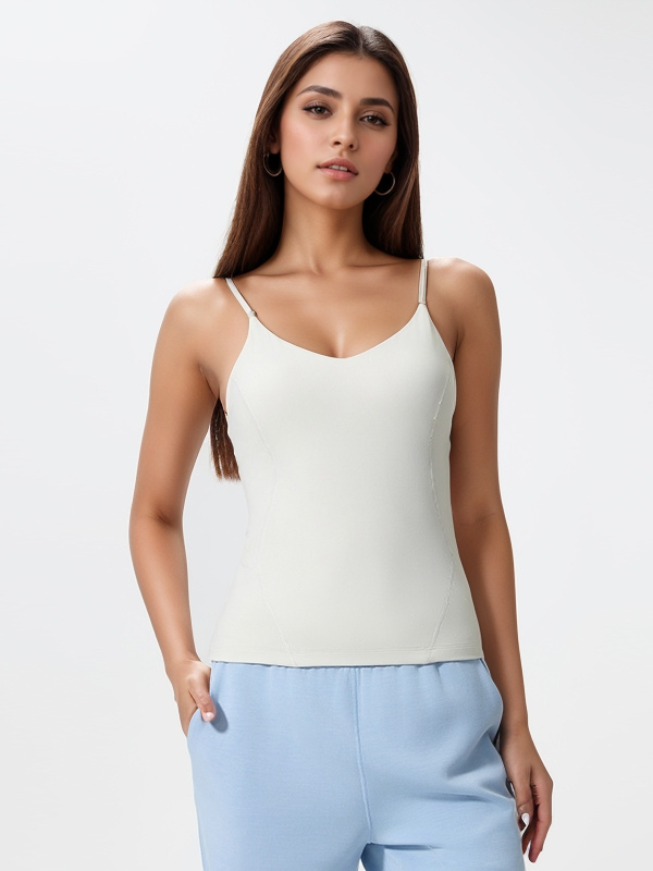 Women's Spaghetti Strap Slim Fit Tank Tops Yoga Shirts