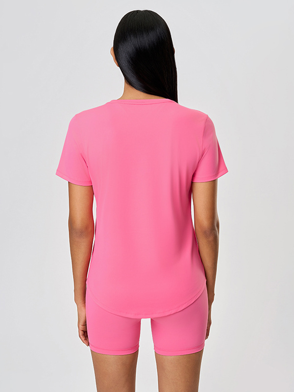 Women's Loose Fit Short Sleeve Gym Wear Sports T-Shirt