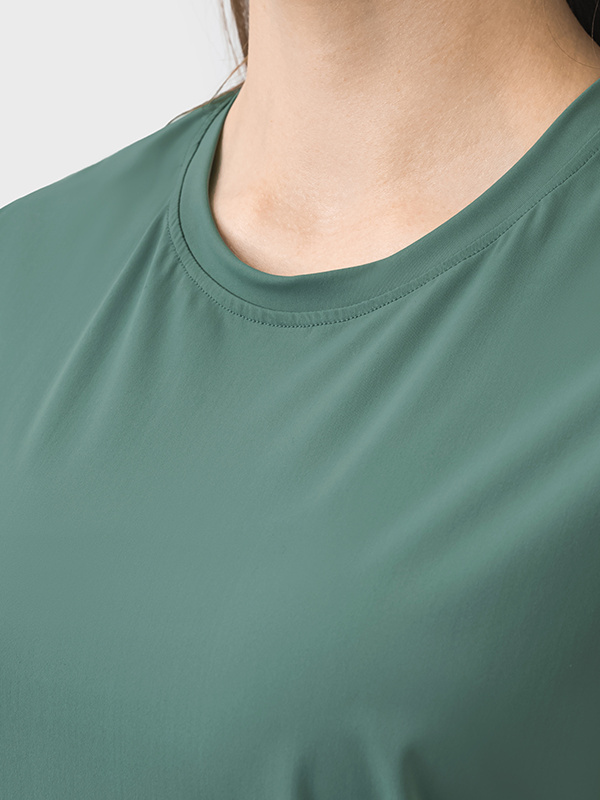 Women's Crew Neck Short Sleeve Gym Fitness Workout T-Shirts