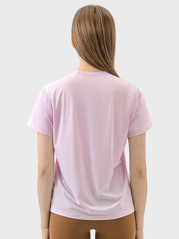 Women's Crew Neck Short Sleeve Gym Fitness Workout T-Shirts