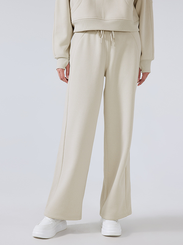 Women's Fleece Warm Wide-leg Casual Sweatpants