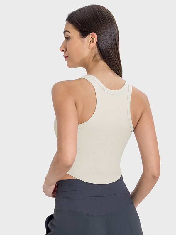 Women's Racerback Tanl Tops Yoga Sports Sleeveless Shirts