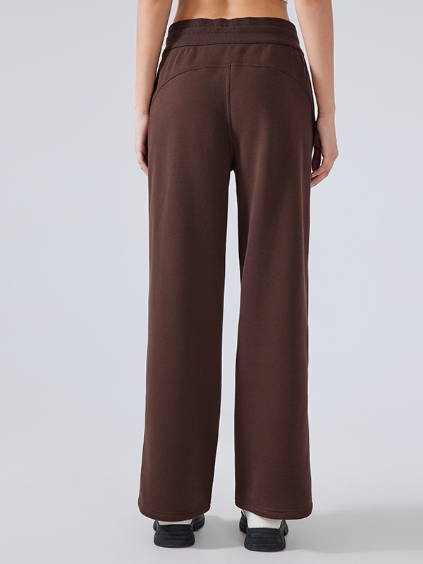 Women's Fleece Warm Wide-leg Casual Sweatpants