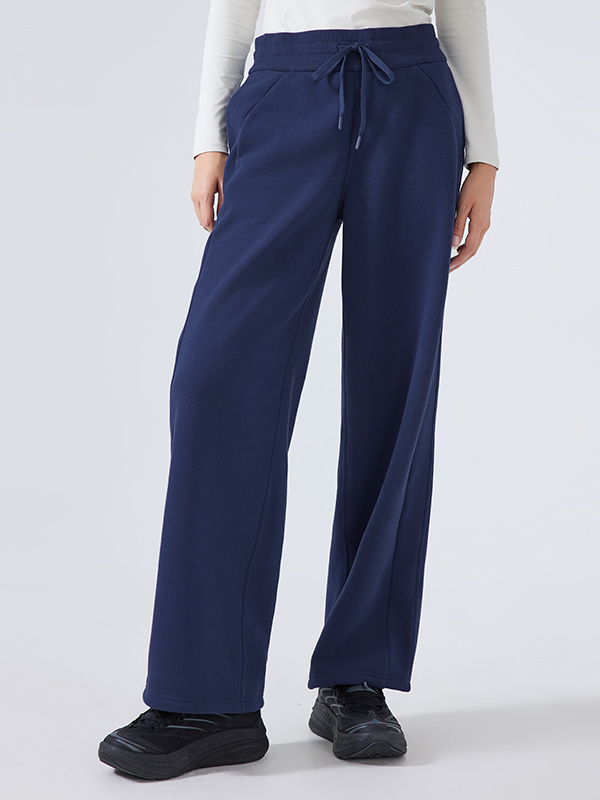 Women's Fleece Warm Wide-leg Casual Sweatpants