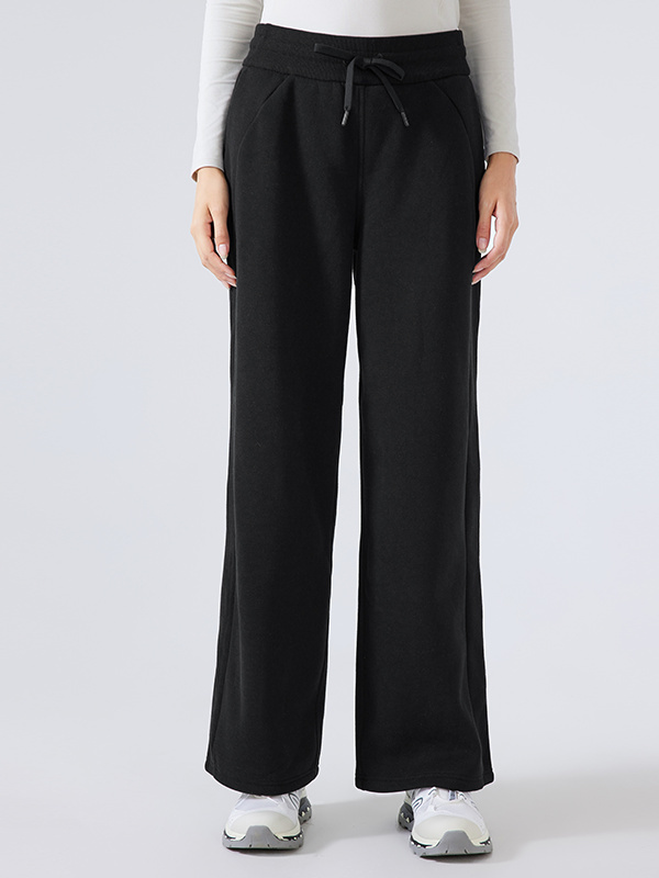 Women's Fleece Warm Wide-leg Casual Sweatpants