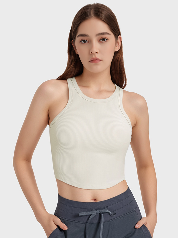 Women's Racerback Tanl Tops Yoga Sports Sleeveless Shirts