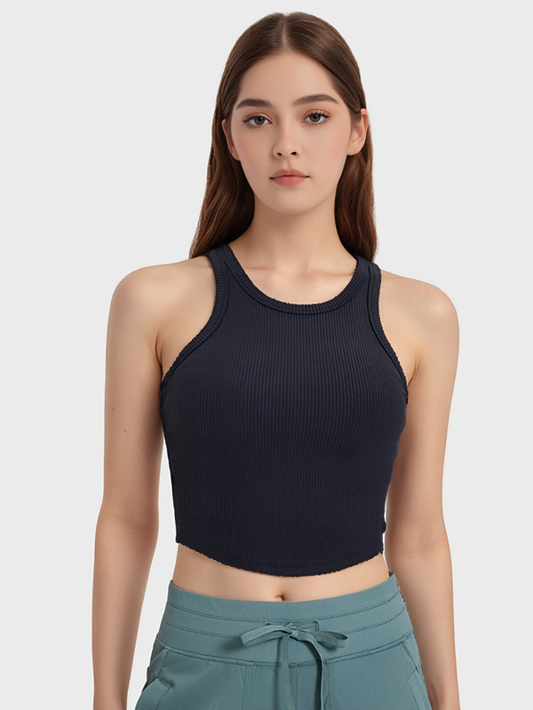 Women's Racerback Tanl Tops Yoga Sports Sleeveless Shirts