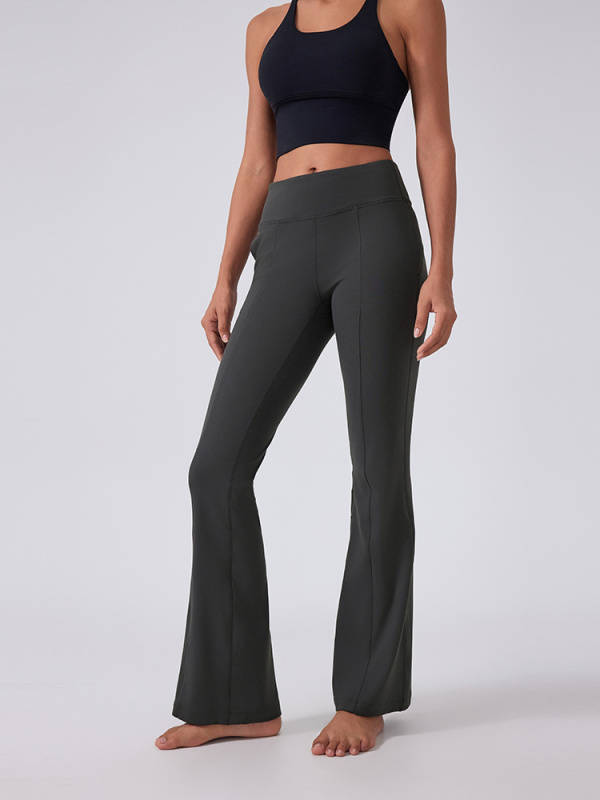 Women's High Waist Tummy Control  Flared Yoga Leggigns