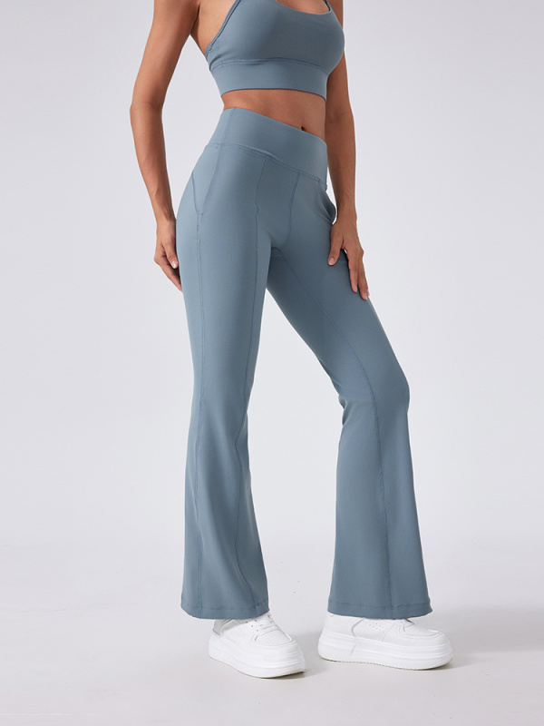 Women's High Waist Tummy Control  Flared Yoga Leggigns