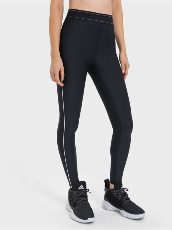 Women's Contrasting Color High Waist Gym Workout Leggings