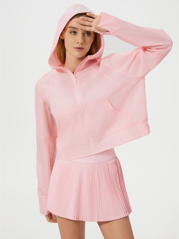 Women's Lightweight Sun Protection Zip Up Hoodie Jacket