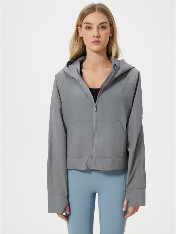 Women's Lightweight Sun Protection Zip Up Hoodie Jacket