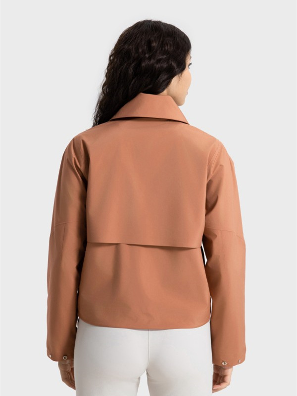 Women Waterproof Lightweight Windbreaker Jacket with Hood