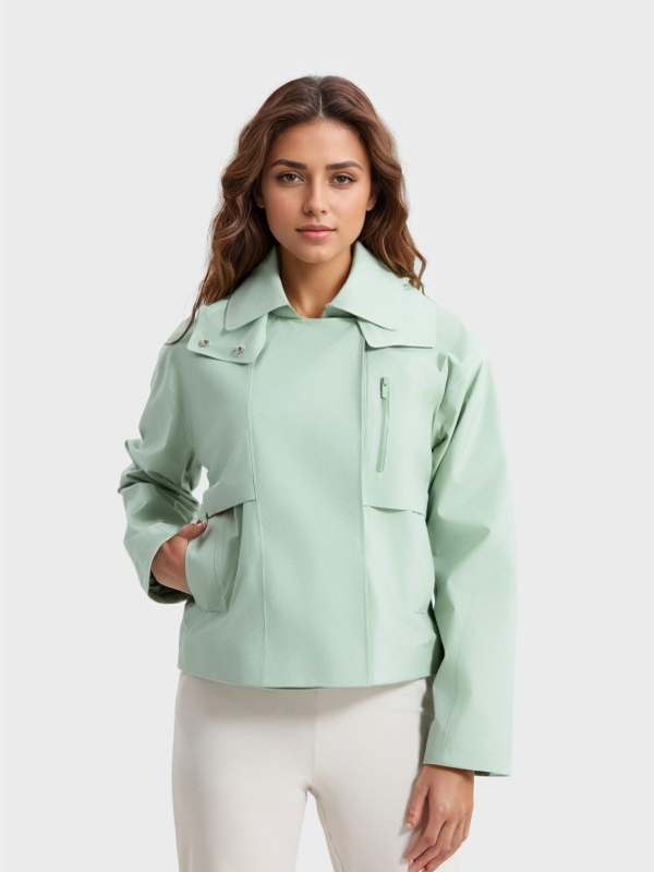 Women Waterproof Lightweight Windbreaker Jacket with Hood
