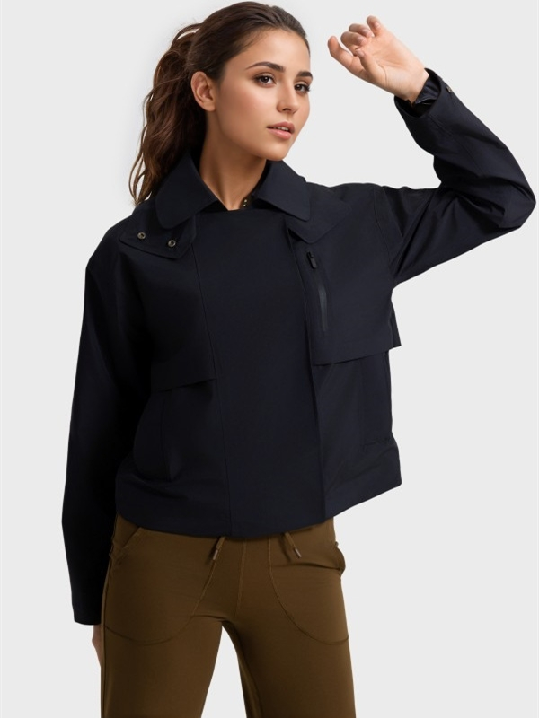 Women Waterproof Lightweight Windbreaker Jacket with Hood